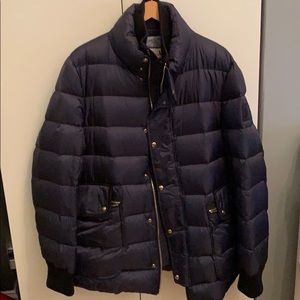 Moncler navy blue puffer